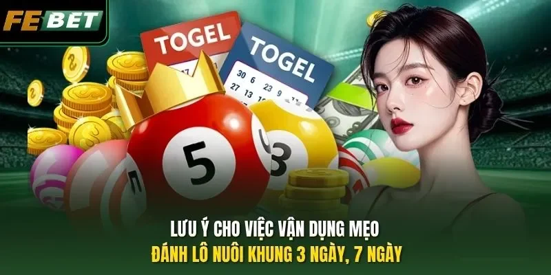 Lưu ý cho việc vận dụng mẹo đánh lô nuôi khung 3 ngày, 7 ngày